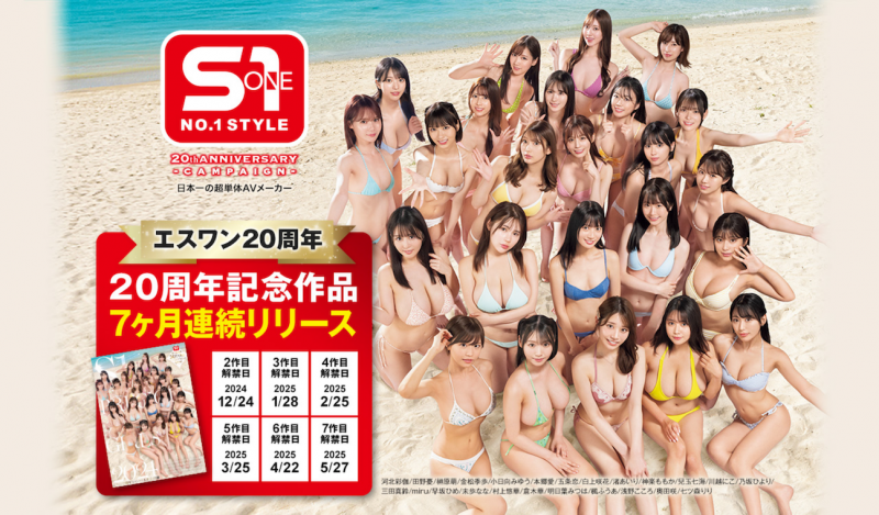 创业20周年大事纪! S1最在乎的女优是她们!