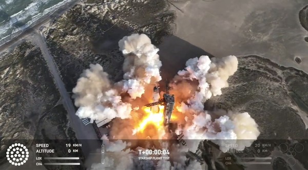 SpaceX星舰第八次试飞发射升空 助推器成功回收 SpaceX星舰第八次试飞发射升空 助推器成功回收