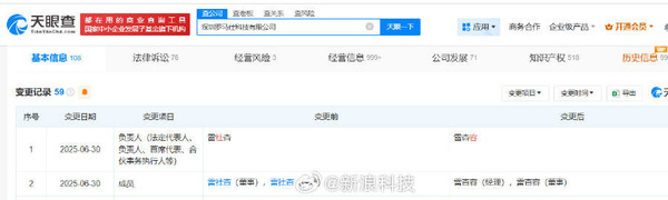 罗马仕高管发生变更:雷社杏卸任法定代表人等职位 罗马仕高管发生变更:雷社杏卸任法定代表人等职位