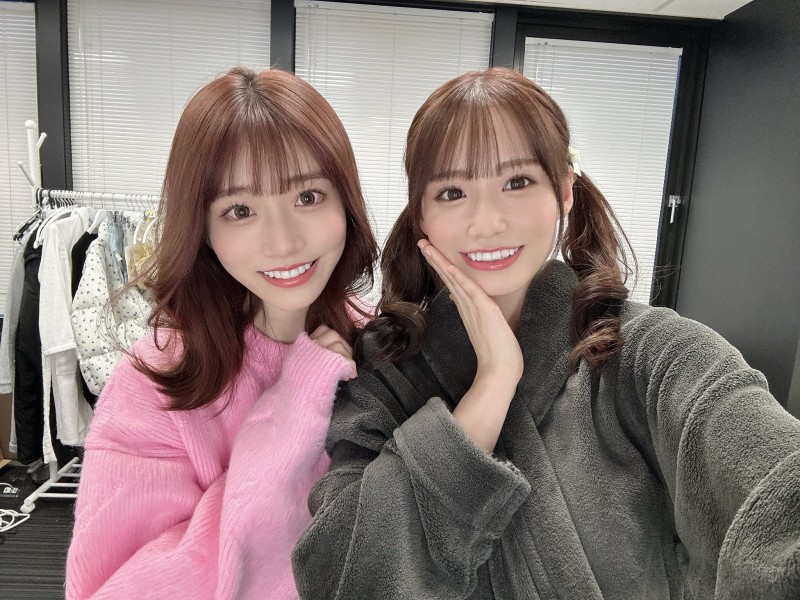 未歩なな(未步奈奈)同框河北彩花!有沒有像姐妹?